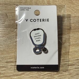 Figs Blue Stethoscope Lapel Pin